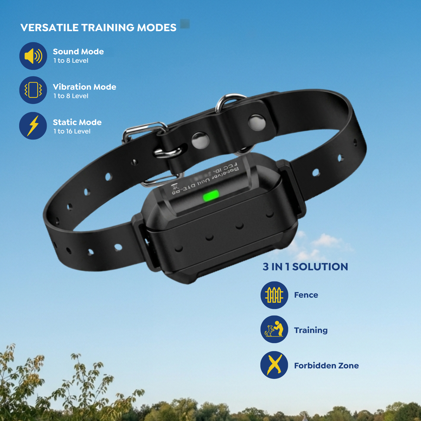 PawGuard F900 Plus Wireless Dog Fence 3-in-1 System with Training Features