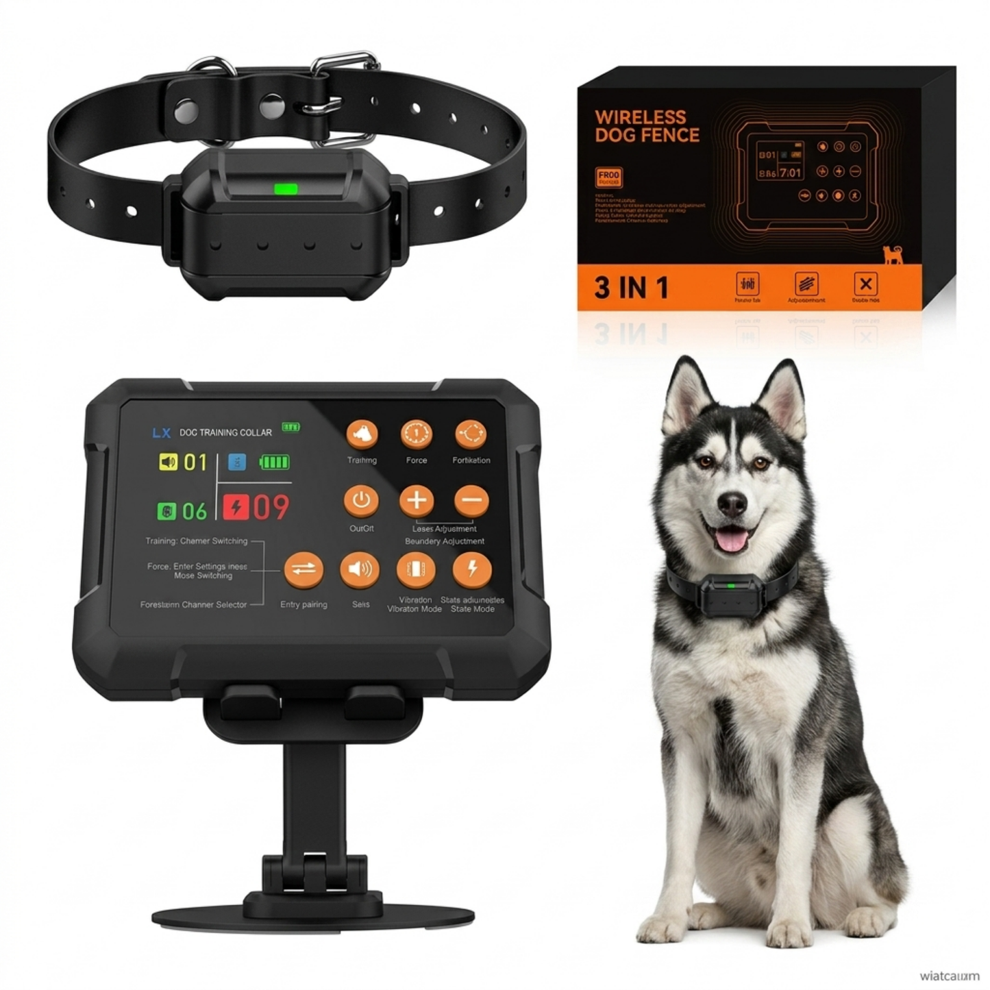 PawGuard F900 Plus Wireless Dog Fence 3-in-1 System with Training Features