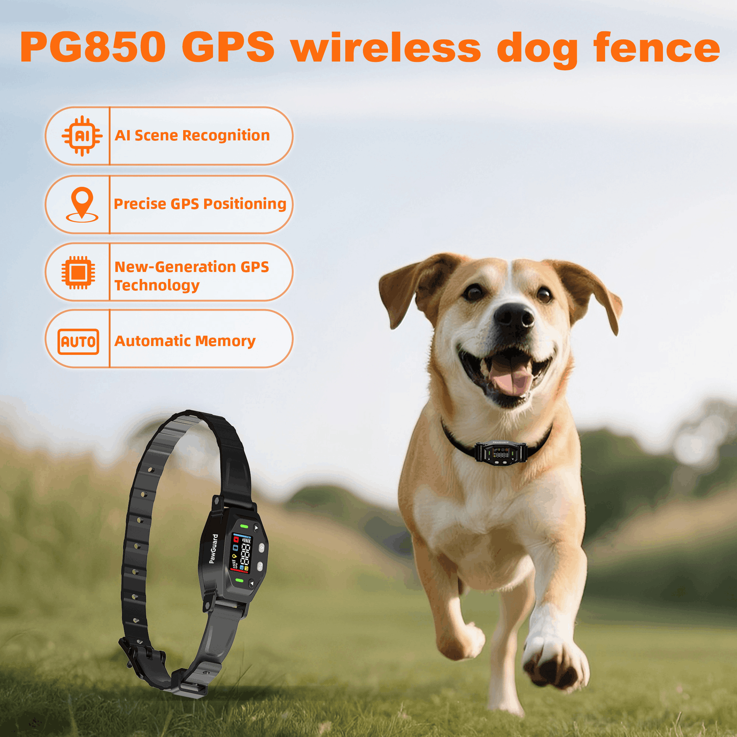 PawGuard 850 GPS Outdoor Wireless Dog Fence