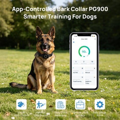 PawGuard PG900 Smart Anti-Bark Collar with App