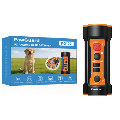 PawGuard UB122 Ultrasonic Bark Control – 3-in-1 Anti-Bark, Flashlight & Laser