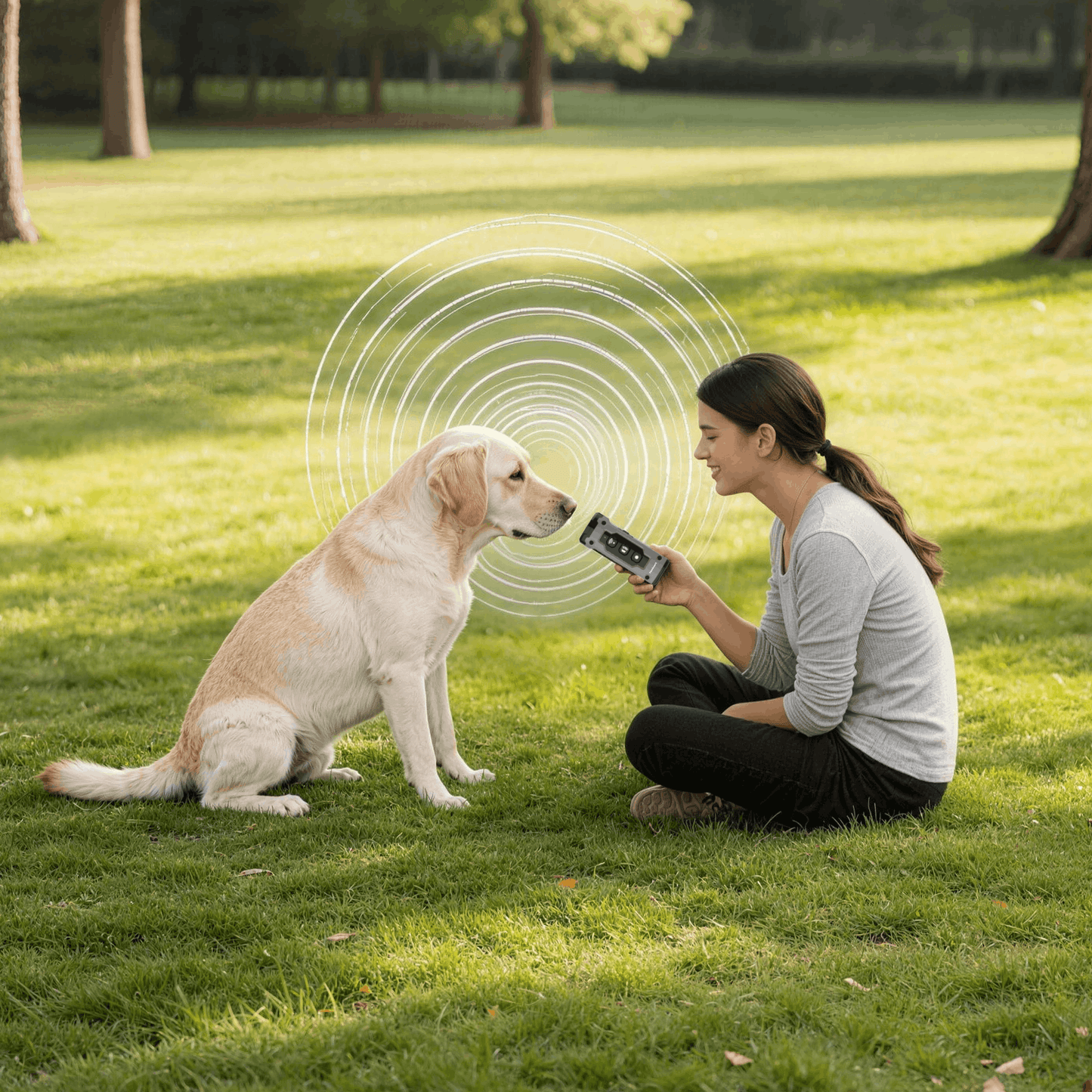 PawGuard PG120 Ultrasonic Dog Deterrent - Anti-Bark & Training Device with LED Light